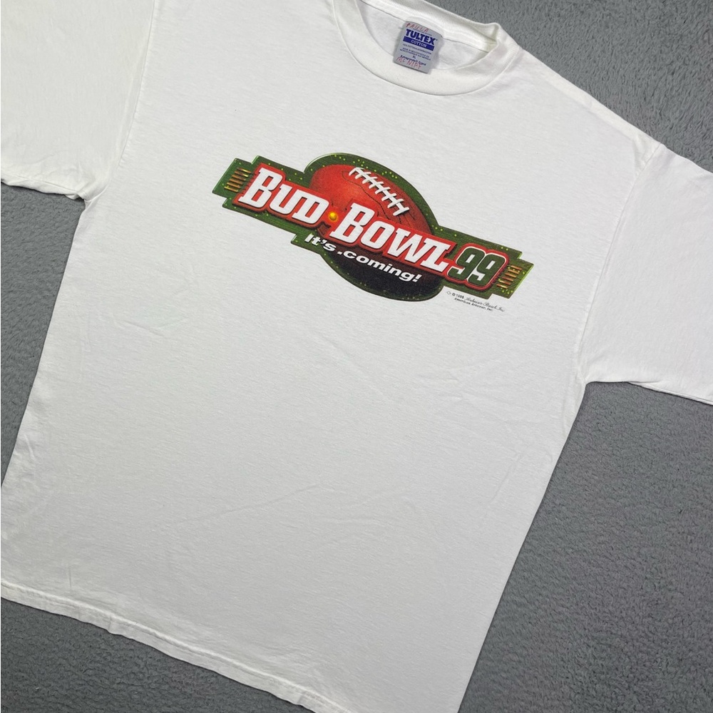 Vintage 1999 Budweiser bud bowl Super Bowl T-shirt‎